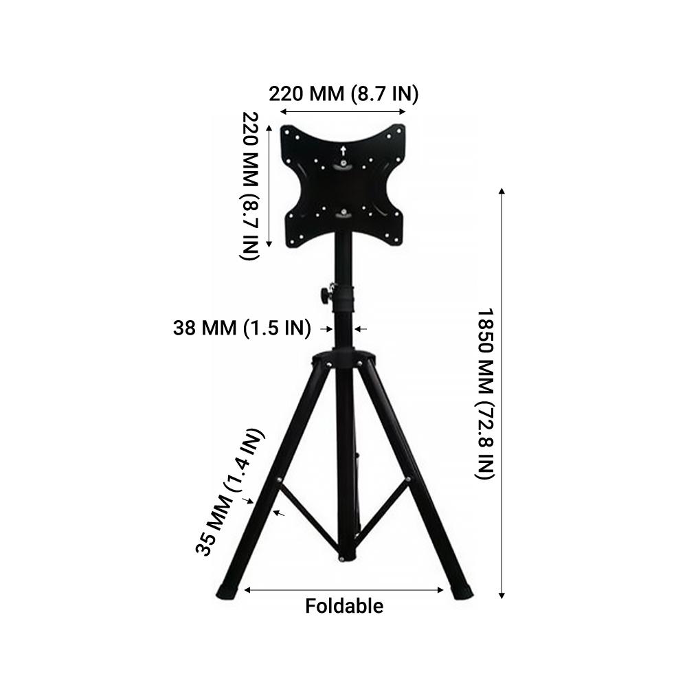 Movable Folding TV Tripod Stand for 14" to 40" TVs