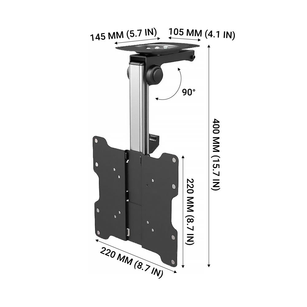 Foldable Ceiling Wall Mount for 17" to 37" TVs