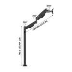 Heavy Duty Monitor Floor Mount for 13" to 27" TVs